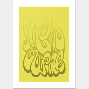 Melbourne lettering - Meadowlark Yellow Posters and Art